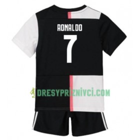 Fotbalový Komplet Juventus Cristiano Ronaldo 7 Dětské Domácí 2019-2020 Krátký Rukáv (+ trenýrky)